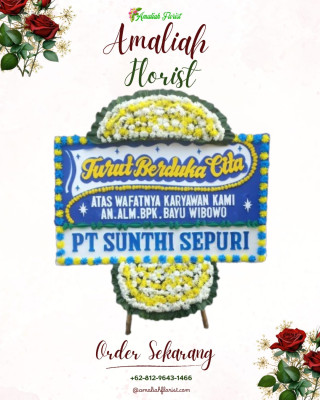 Papan Bunga Duka di Kertaraharja